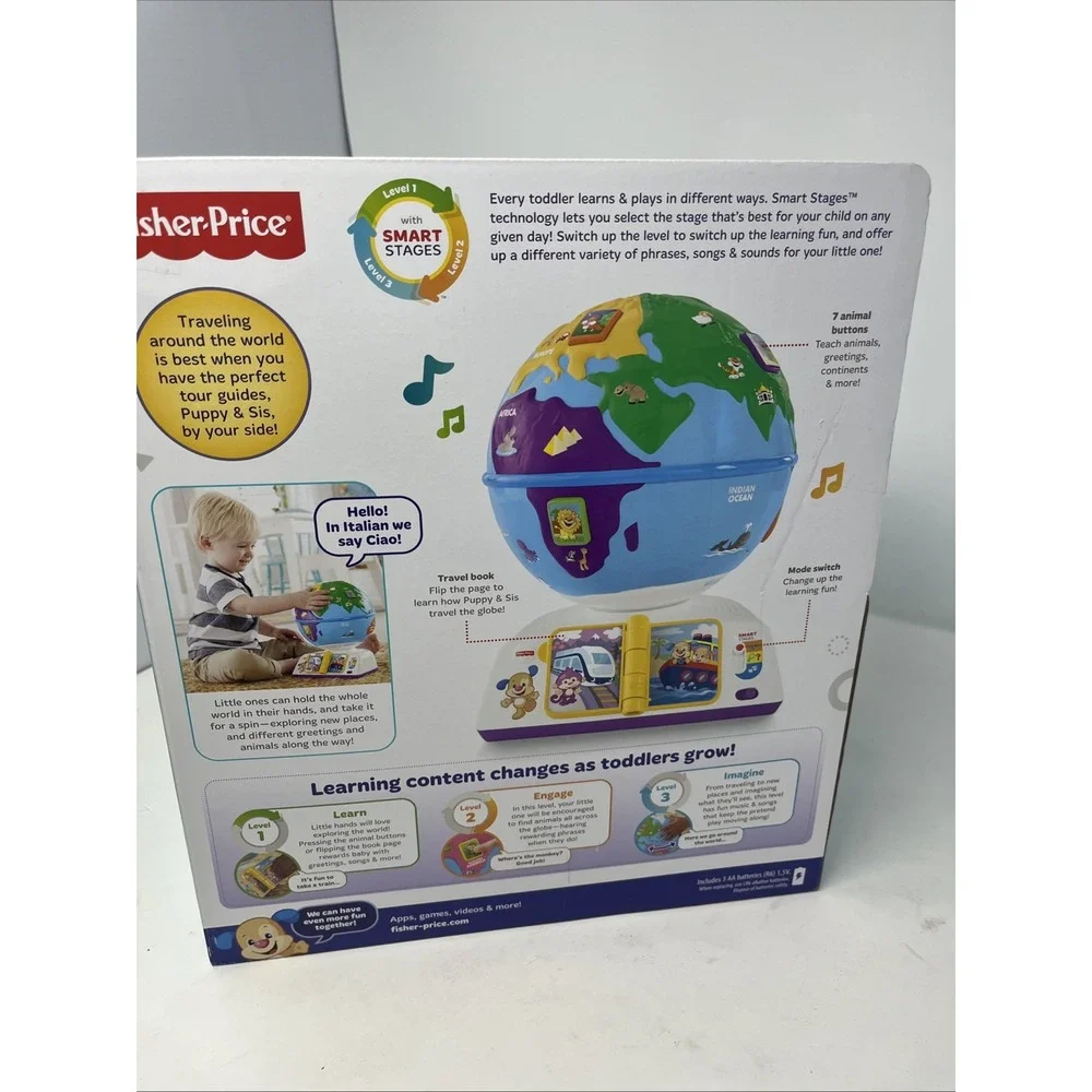 Fisher Price Globe Laugh And Learn Greetings Interactive Globe New In Box